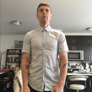 Hugo boss slim fit short sleeve button down